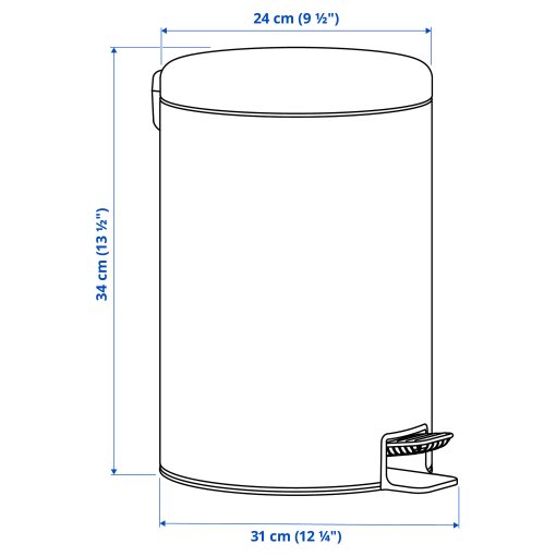 STENTRAPPA, pedal bin, 9 l, 605.953.85