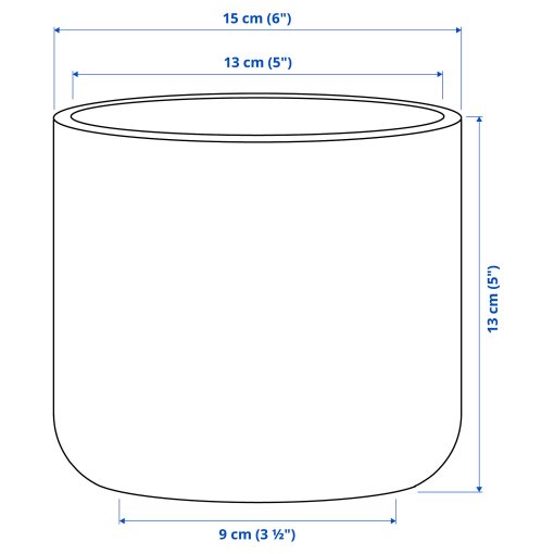 BUSKKAPRIFOL, plant pot in/outdoor/, 12 cm, 605.958.99