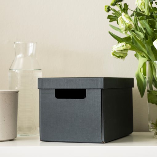 FJÄDERHARV, κουτί αποθήκευσης με καπάκι, 18x25x16 cm, 605.968.94