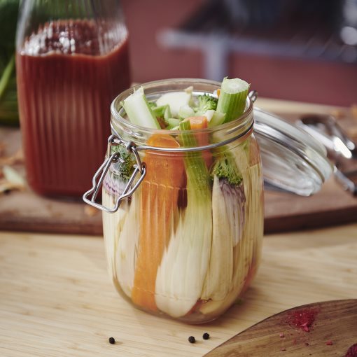 KÖSSEBÄR, βάζο με καπάκι, 1 l, 605.985.34