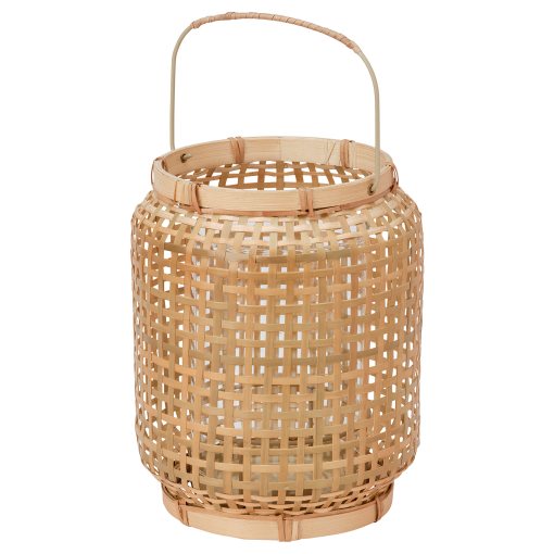 PÅVEFINK, lantern for pillar candle, 25 cm, 606.099.76