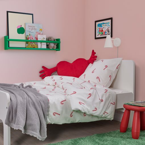 LÖVSÅNGARE, duvet cover and pillowcase, 150x200/50x60 cm, 606.122.43