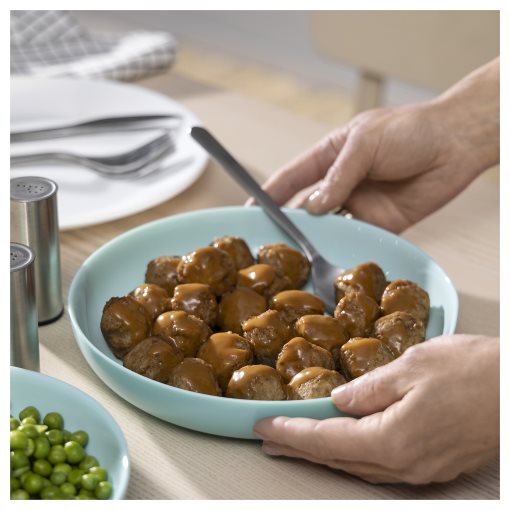 VITBLECKA, plate, 21 cm, 606.238.35