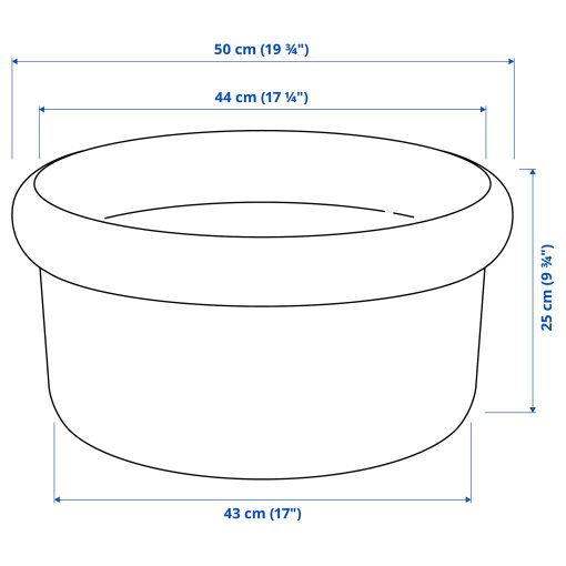MÅBÄRSBUSKE, plant pot outdoor, 44 cm, 606.304.16