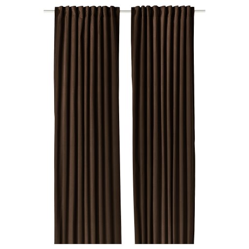 SANELA, curtains with heading tape/1 pair, 140x280 cm, 606.315.62