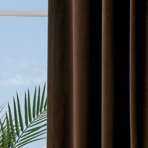 SANELA, curtains with heading tape/1 pair, 140x280 cm, 606.315.62
