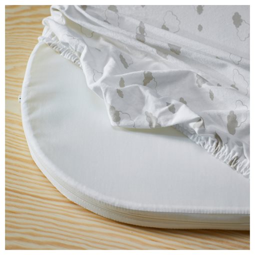 ALSKVARD, fitted sheet for bassinet/2 pack, 41x75 cm, 606.482.42