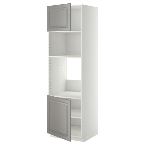 METOD, high cabinet for oven/microwave with 2 doors/shelves, 60x60x200 cm, 694.545.45
