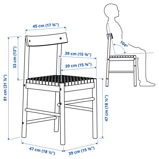 NACKANAS/NACKANAS, table and 4 chairs, 140 cm, 694.675.62