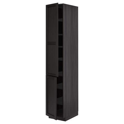 METOD, high cabinet with shelves, 40x60x200 cm, 694.693.49