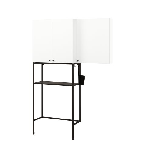 ENHET, σύνθεση αποθήκευσης για χώρο πλυντήριου, 140x32x204 cm, 694.774.67