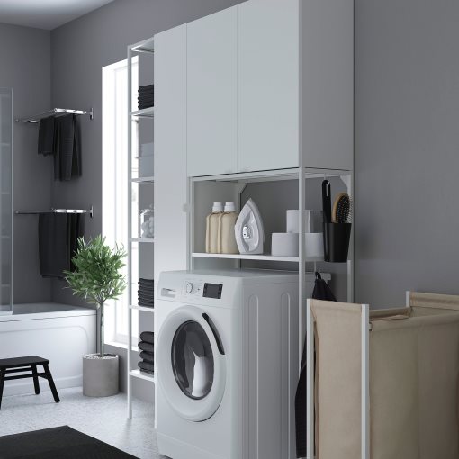ENHET, σύνθεση αποθήκευσης για χώρο πλυντήριου, 80x32x204 cm, 694.779.24