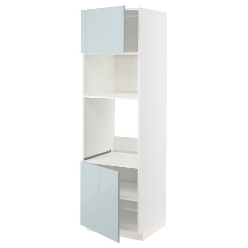 METOD, high cabinet for oven/microwave with 2 doors/shelves, 60x60x200 cm, 694.793.10