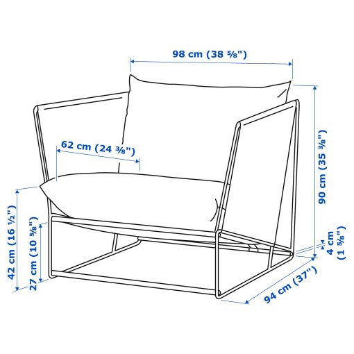 HAVSTEN, armchair, outdoor, 694.950.65
