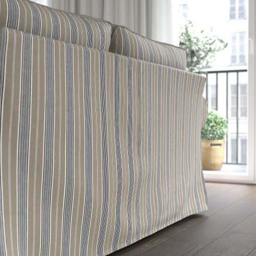 EKTORP, 3-seat sofa with chaise longue, 695.090.34