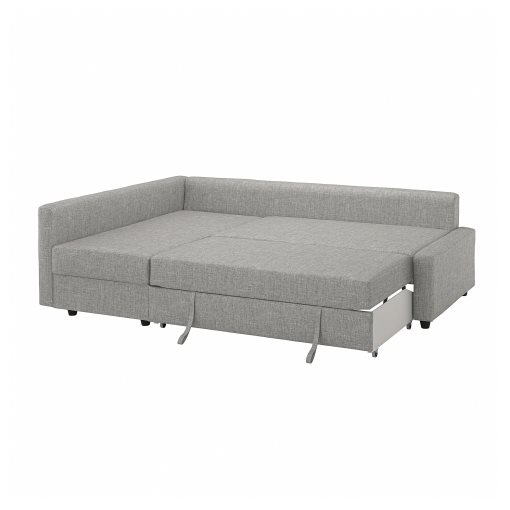 FRIHETEN, corner sofa-bed with storage and extra back cushions, 695.170.53