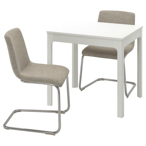 EKEDALEN/LUSTEBO, table and 2 chairs, 80/120 cm, 695.234.88