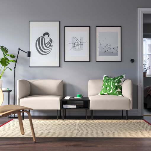 LILLEHEM, 2-seat modular sofa with side table, 695.360.80