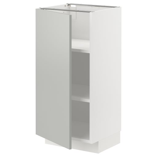 METOD, base cabinet with shelves, 40x37 cm, 695.383.81
