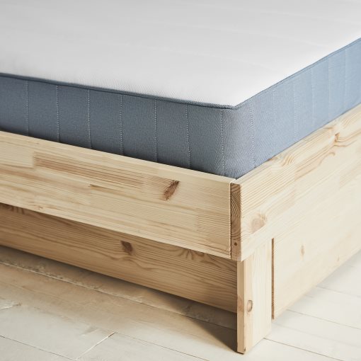 GLAMBERGET, bed frame with storage and mattress, 90x200 cm, 695.684.72