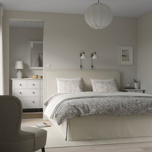 TÄRNKULLEN, upholstered bed frame, 140x200 cm, 695.692.21