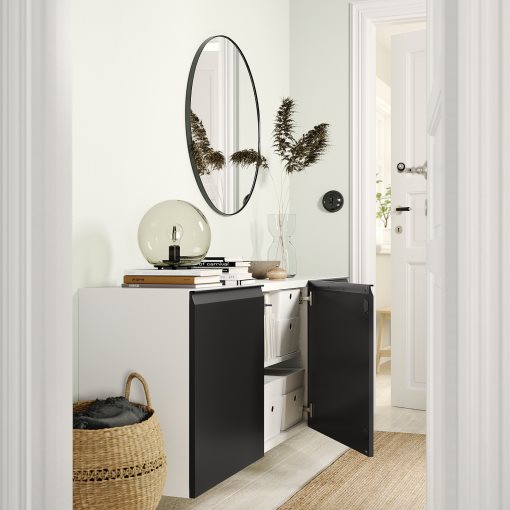 BESTÅ, wall-mounted cabinet combination, 180x42x64 cm, 695.693.44