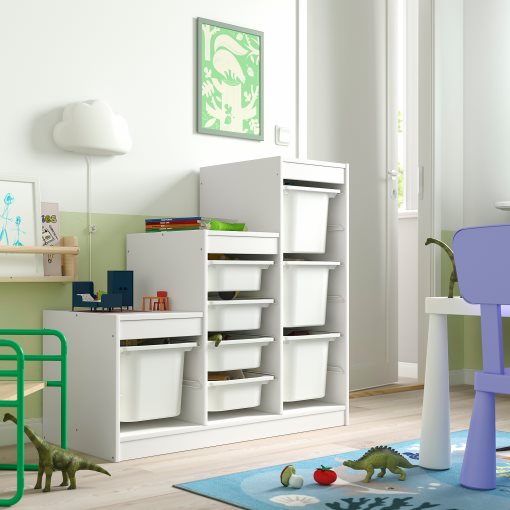 TROFAST, storage combination with boxes, 99x44x94 cm, 695.734.02