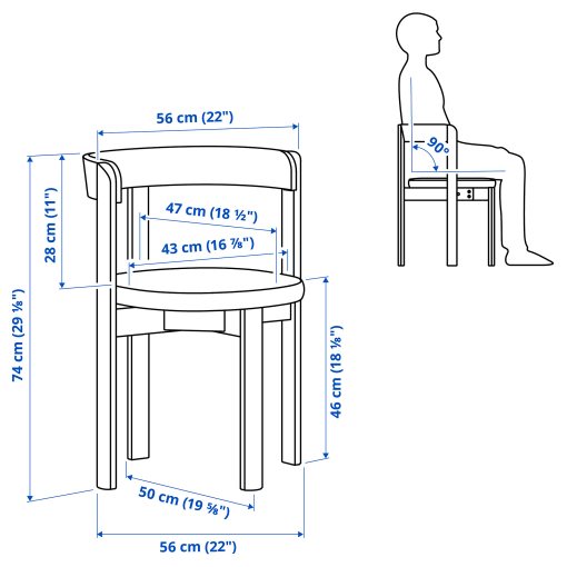 STOCKHOLM 2025, table and 4 chairs, 115 cm, 695.800.06