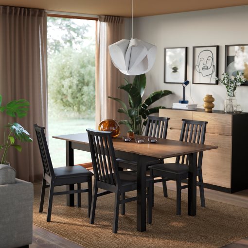 ÅLHULT / ÅLHULT, table and 4 chairs, 120/170x80 cm, 696.100.89