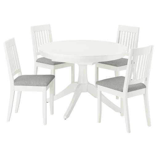 ROSENTORP/NÄSIN, table and 4 chairs, 110/155 cm, 696.101.31