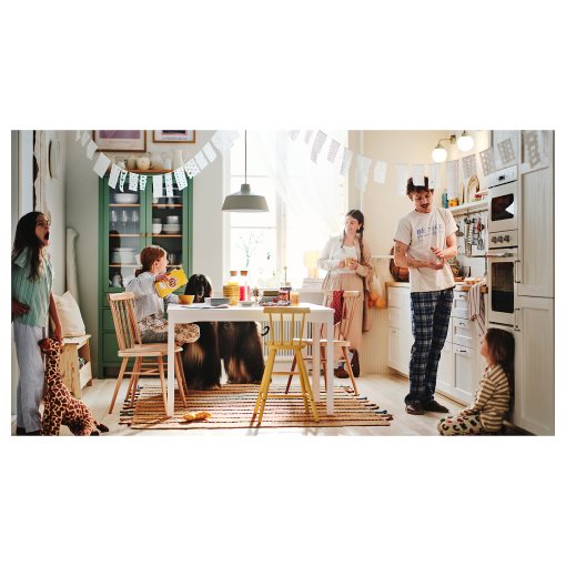 HÖGVED / HAUGA, τραπέζι και 4 καρέκλες, 118x74 cm, 696.124.65