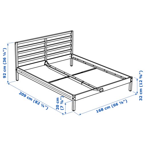 TARVA, bed frame, 160X200 cm, 699.292.33