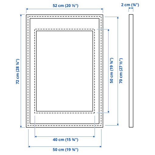 KNOPPÄNG, frame, 50x70 cm, 703.871.40