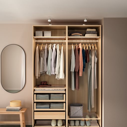 PAX, σκελετός ντουλάπας, 75x58x236 cm, 704.582.36