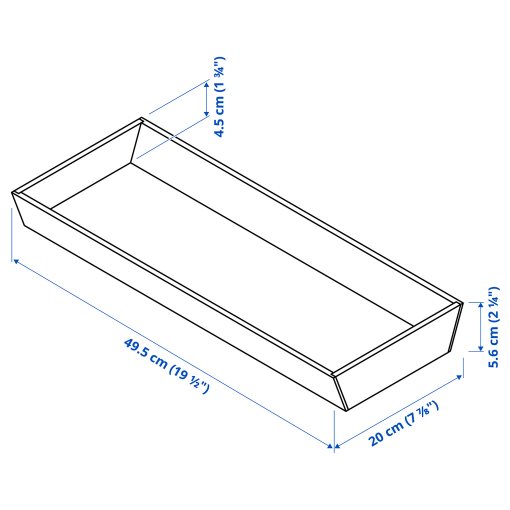 UPPDATERA, utensil tray, 20x50 cm, 704.599.76