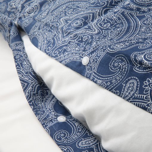 JÄTTEVALLMO, quilt cover and pillowcase, 150x200/50x60 cm, 705.005.51