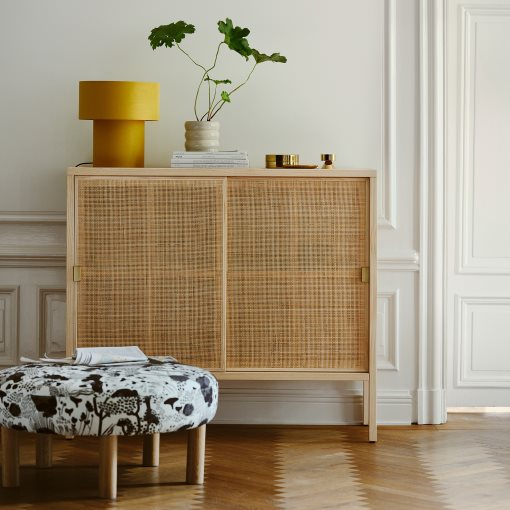 STOCKHOLM 2025, cabinet with sliding doors, 125x47x110 cm, 705.866.39