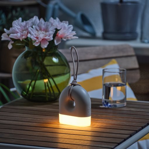 SOLVINDEN, επιτραπέζιο φωτιστικό/λειτουργία με μπαταρία, 12 cm, 705.940.07