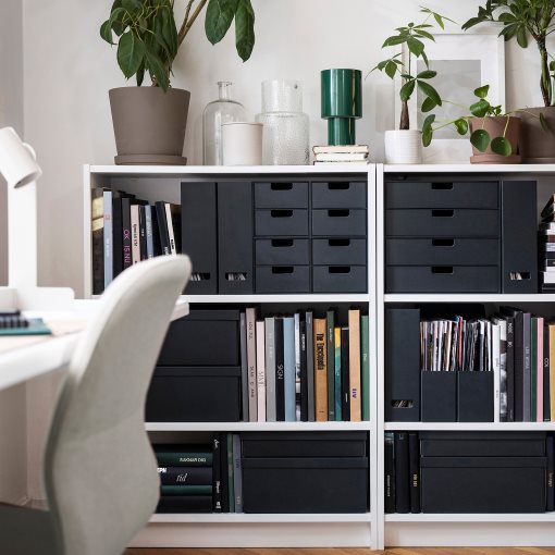 FJÄDERHARV, storage box with lid, 25x35x8 cm, 705.968.98