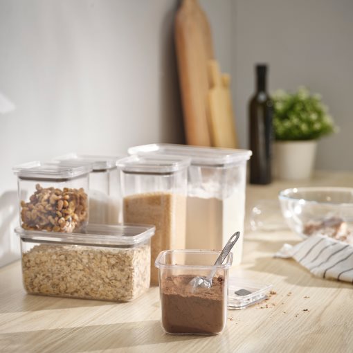 KORALLVIPPA, βάζο για ξηρά τροφή με καπάκι, 6 τεμ., 705.993.16