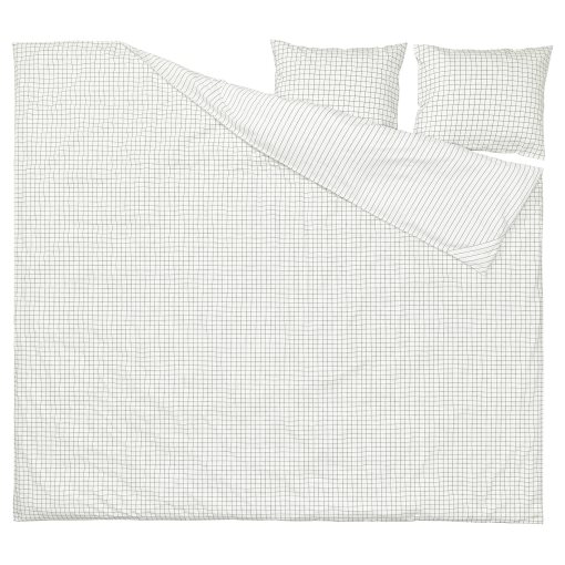 DOFTAKLEJA, duvet cover and 2 pillowcases, 240x220/50x60 cm, 706.005.03