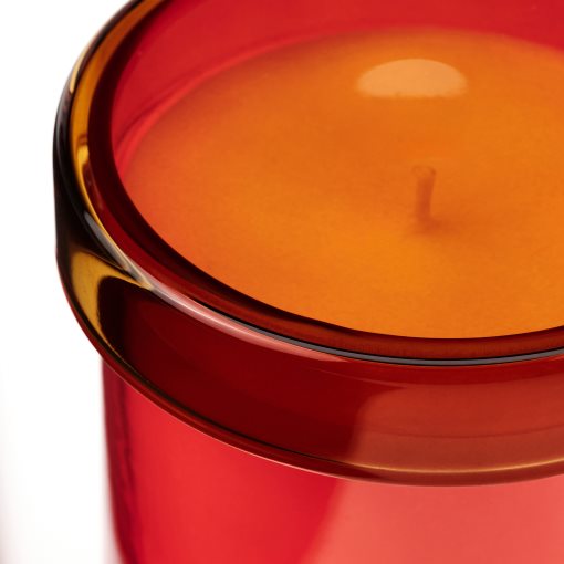 DVÄRGHÖK, scented candle in glass with lid/Citrus flower, 50 hr, 706.059.30