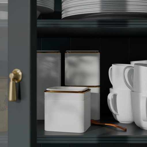 BLOMNING, δοχείο με καπάκι για καφέ/τσάι, 10x10x20 cm, 706.090.23