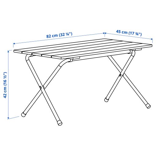 SOLUPPGÅNG, πτυσσόμενο τραπέζι, 82 cm, 706.212.99