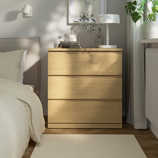 STORKLINTA, chest of 3 drawers, 70x50x75 cm, 706.275.31