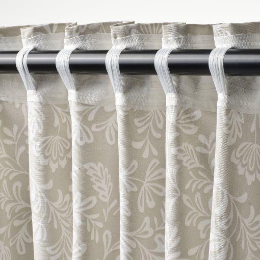 SNÖRUTA, curtains with heading tape 1 pair, 145x280 cm, 706.299.74