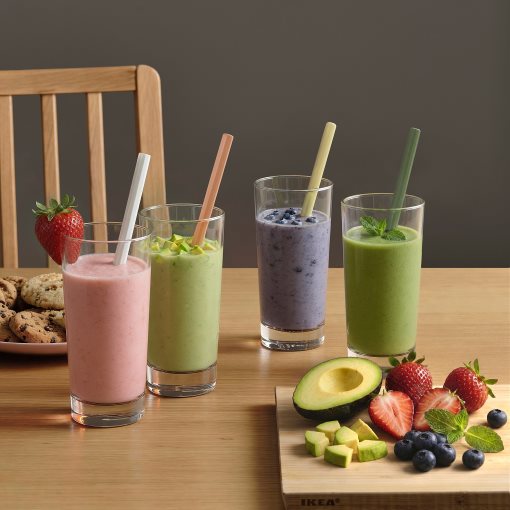 HUMLESUGA, drinking straws/cleanbrush set of 5, 706.364.08