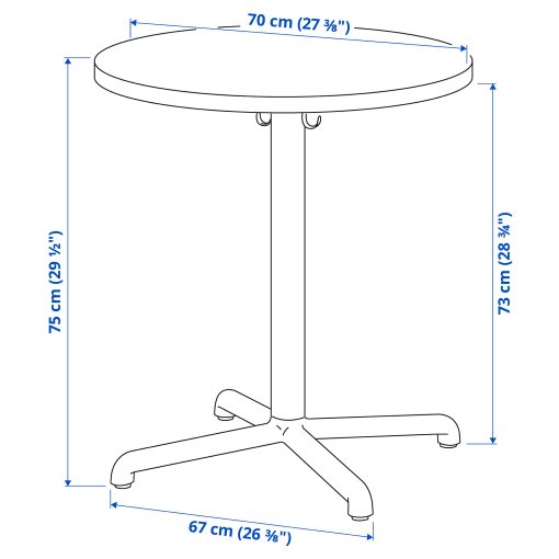 STENSELE, table, 70 cm, 792.882.30