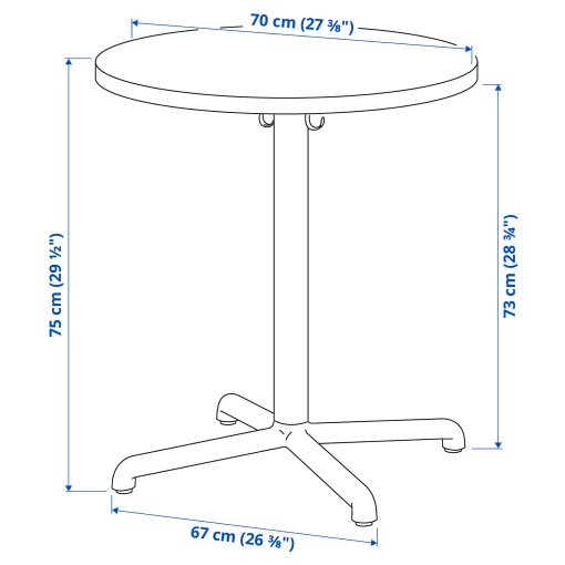 STENSELE, τραπέζι, 70 cm, 792.882.30