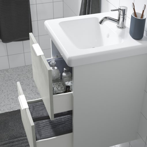 ENHET/TVALLEN, wash-stand with 2 drawers, 793.364.86